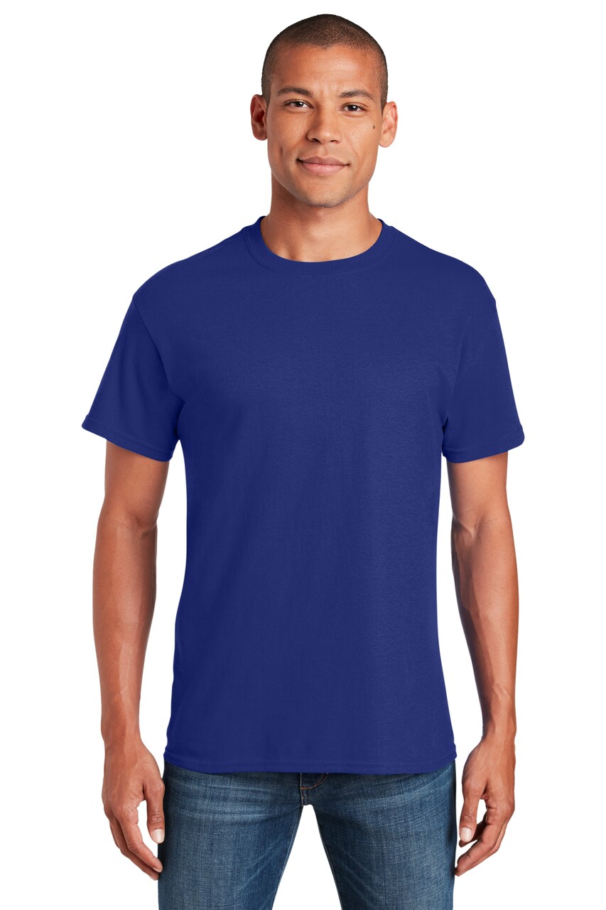 Gildan® Crewneck Heavy Cotton Short Sleeve T-Shirt 5.3 oz 100% Cotton Classic Fit Everyday Blank Tee for Custom Printing